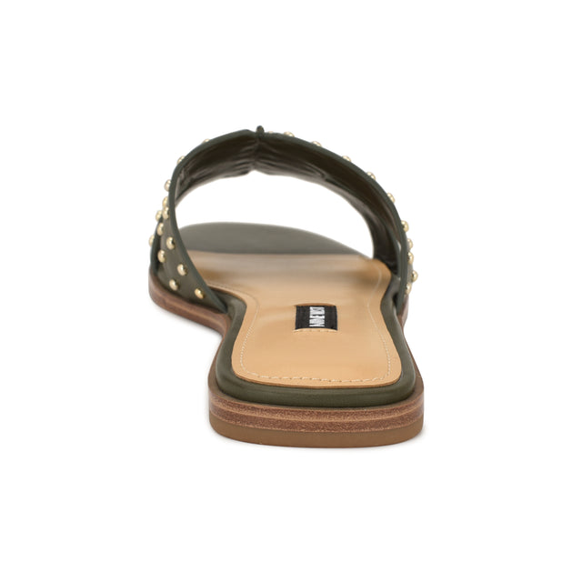 Nine West Giny Slip-On Flat Studded Sandals