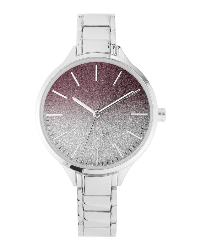 nine west Glitter Ombre Dial Watch