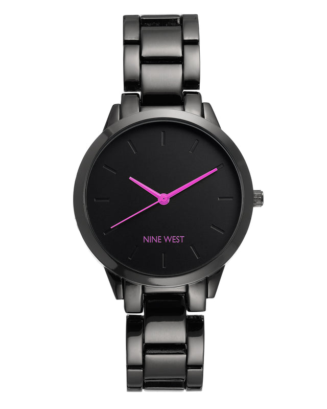 nine west Gunmetal Bracelet Watch