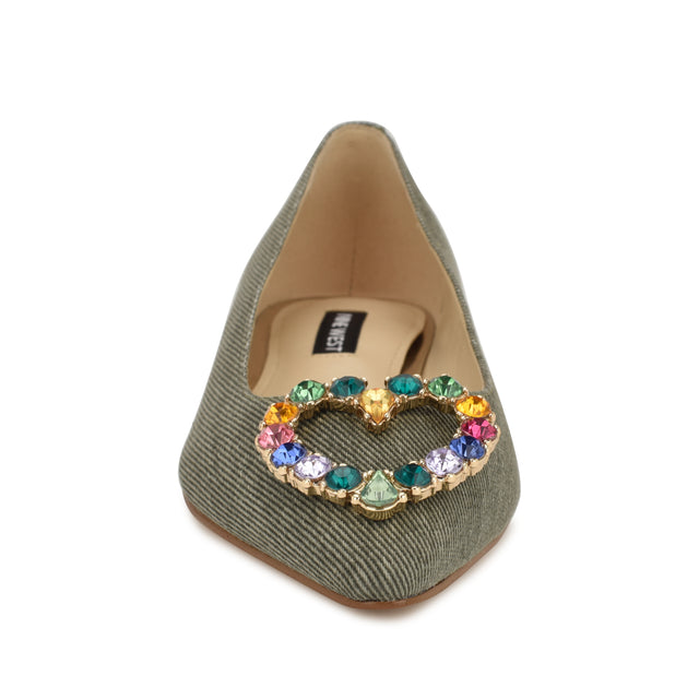Nine West Hearts Pointy Toe Flats