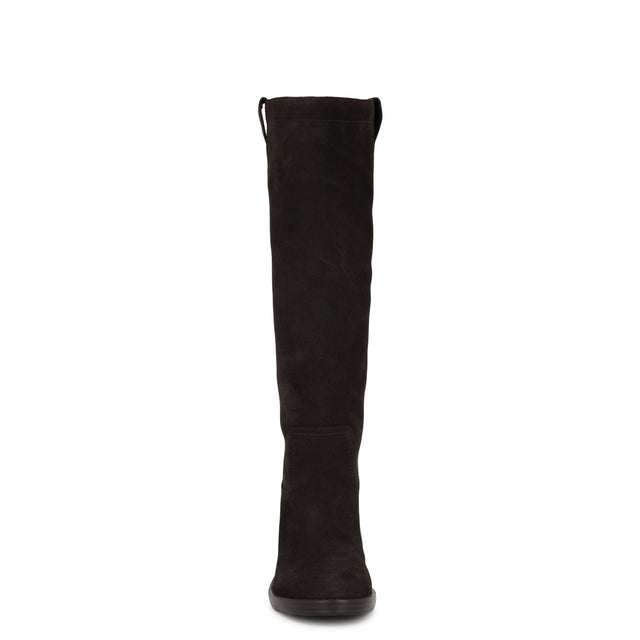 Nine West Hecee Block Heel Tailored Leather Boots