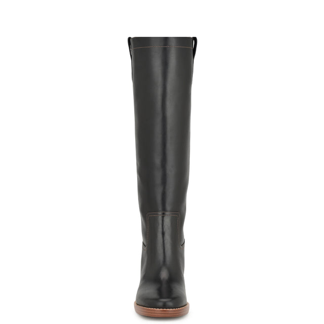 Nine West Hecee Block Heel Tailored Leather Boots