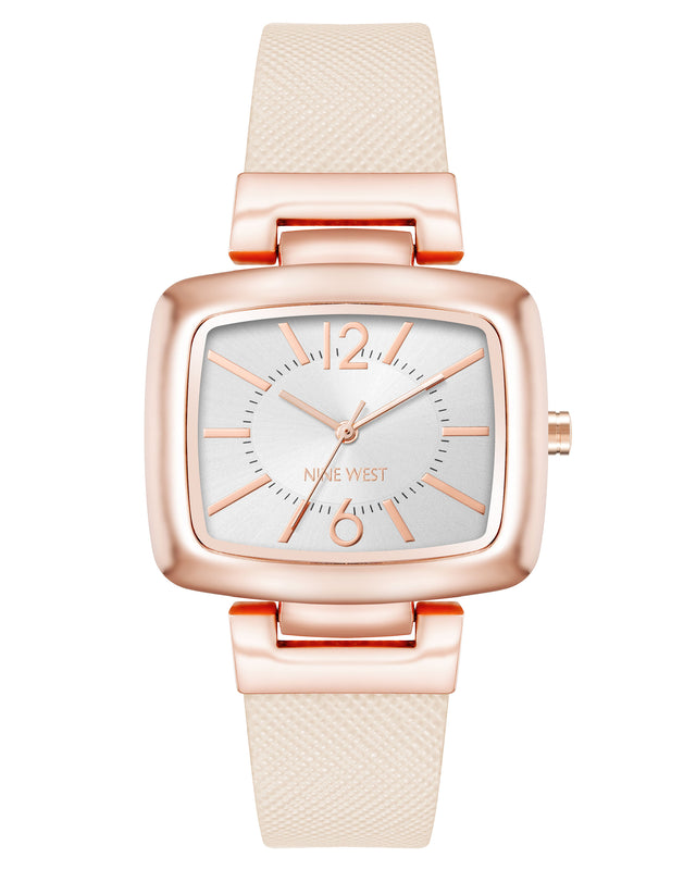 nine west Heritage Rectangular Case Watch