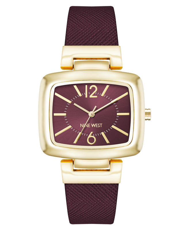 nine west Heritage Rectangular Case Watch