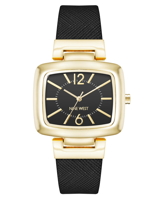 nine west Heritage Rectangular Case Watch