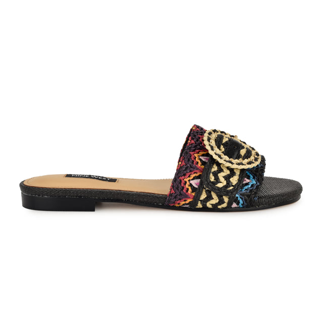 nine west Hohana Flat Slide Sandals