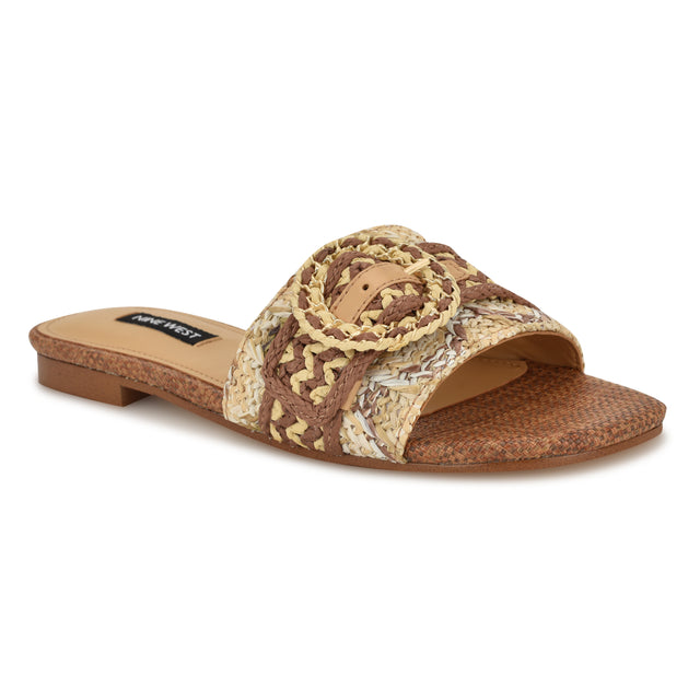 Nine West Hohana Flat Slide Sandals