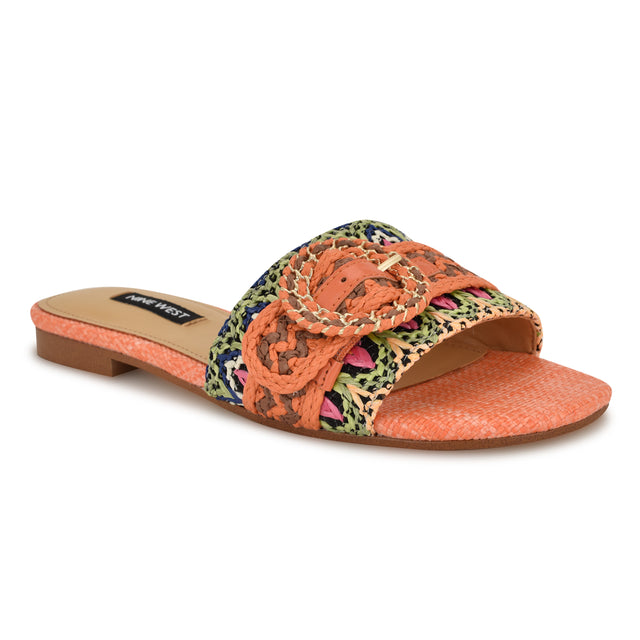 Nine West Hohana Flat Slide Sandals