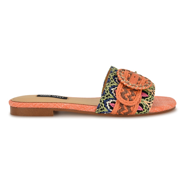 nine west Hohana Flat Slide Sandals