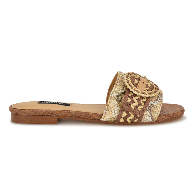 nine west Hohana Flat Slide Sandals