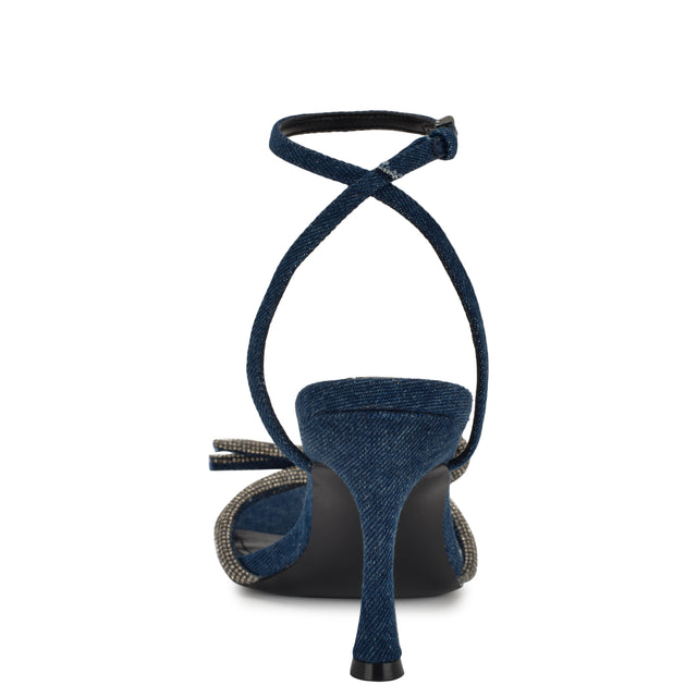 Nine West Ivid Rhinestone Bow Sandals