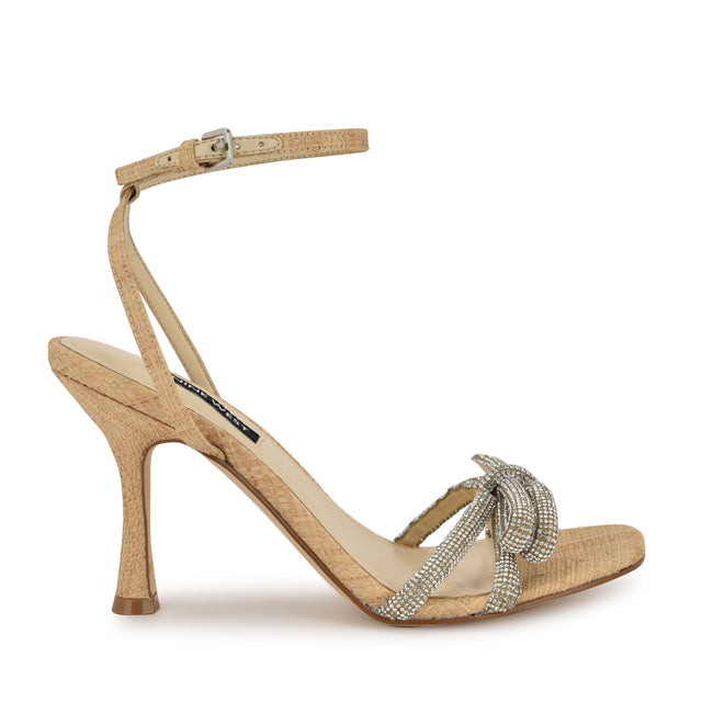 nine west Ivid Rhinestone Bow Sandals