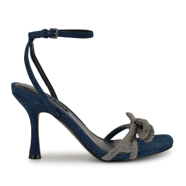 nine west Ivid Rhinestone Bow Sandals