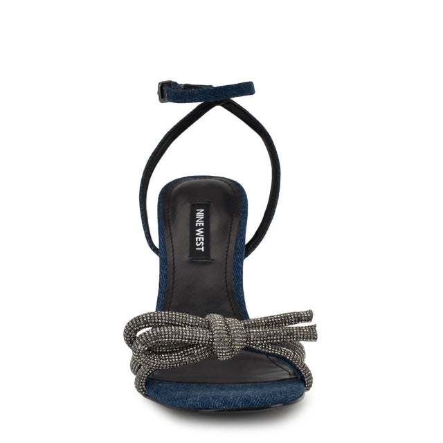 Nine West Ivid Rhinestone Bow Sandals