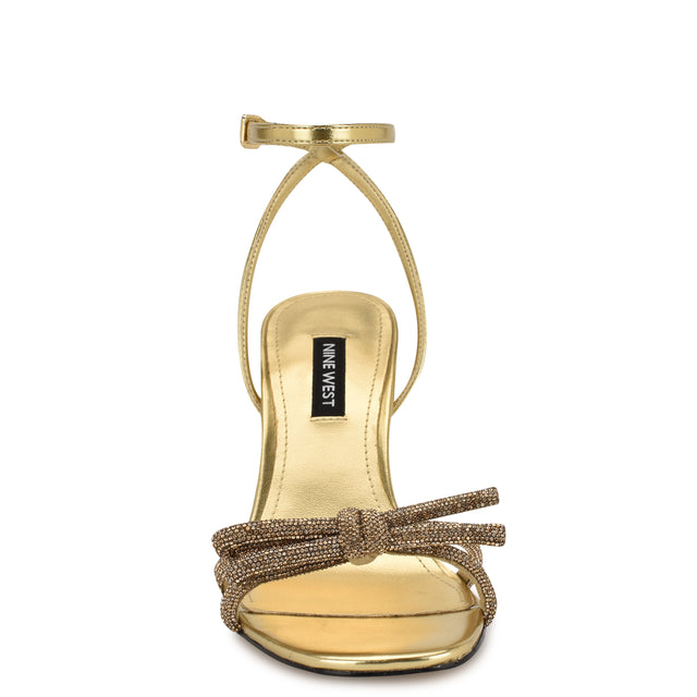 Nine West Ivid Rhinestone Bow Sandals