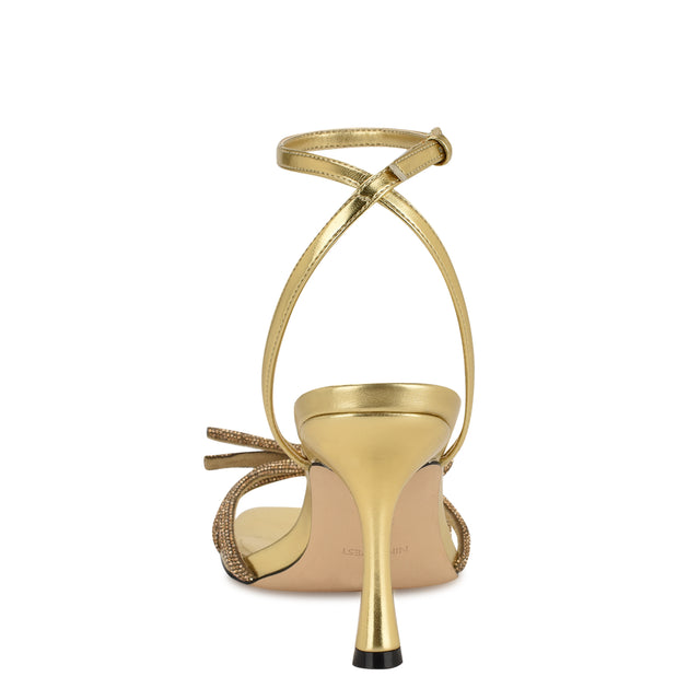 Nine West Ivid Rhinestone Bow Sandals