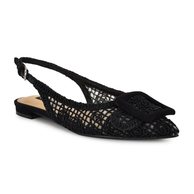 Nine West Jasser Woven Slingback Flats