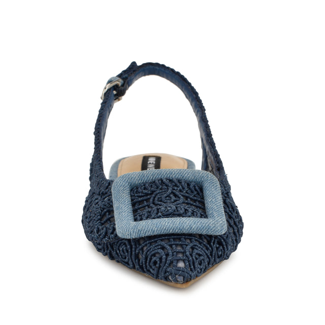 Nine West Jasser Woven Slingback Flats