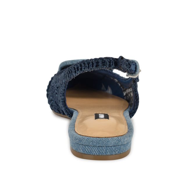 Nine West Jasser Woven Slingback Flats