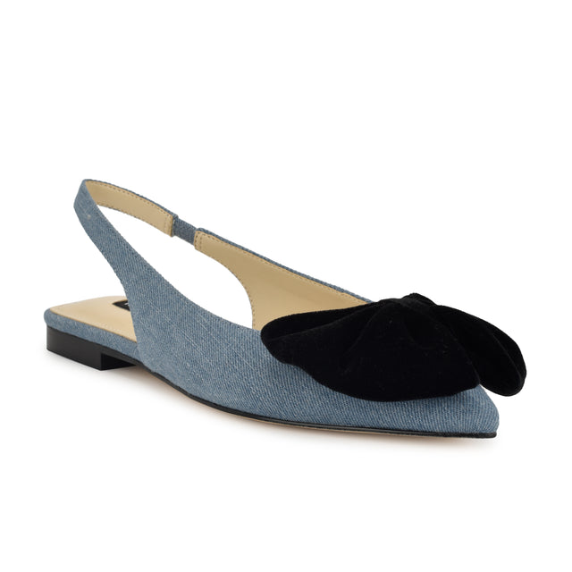Nine West Junnie Bow Slingback Flats