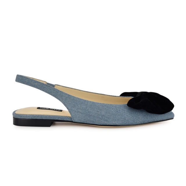 nine west Junnie Bow Slingback Flats