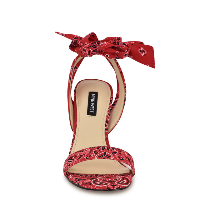 Nine West Kelsie Ankle Wrap Heeled Sandals