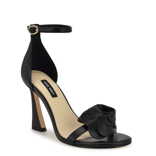 Nine West Kharm Rosette Ankle Strap Sandals