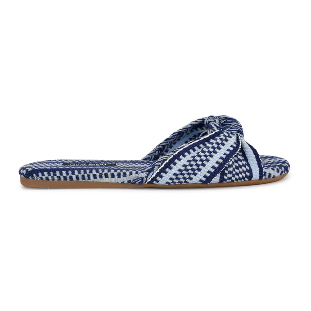 nine west Lalta Knotted Flat Slide Sandals