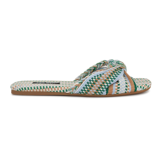 nine west Lalta Knotted Flat Slide Sandals