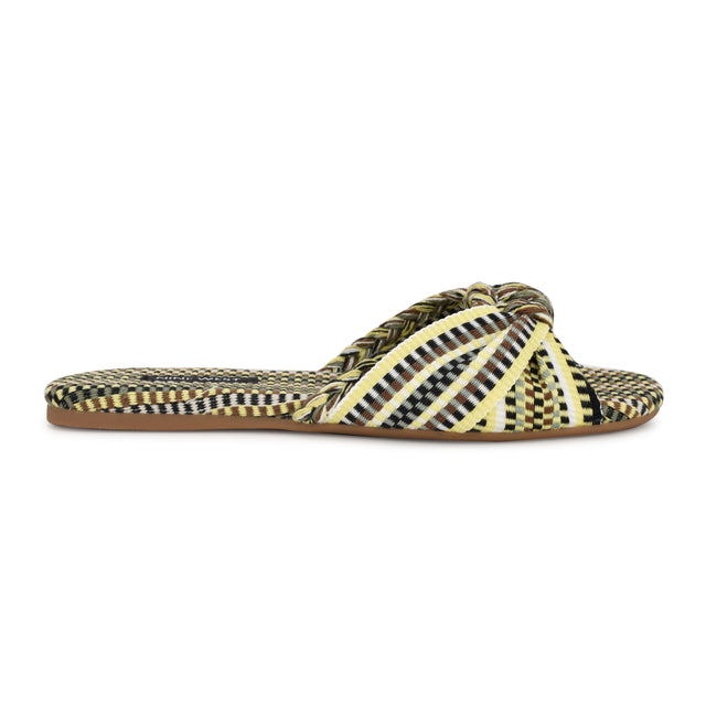 nine west Lalta Knotted Flat Slide Sandals