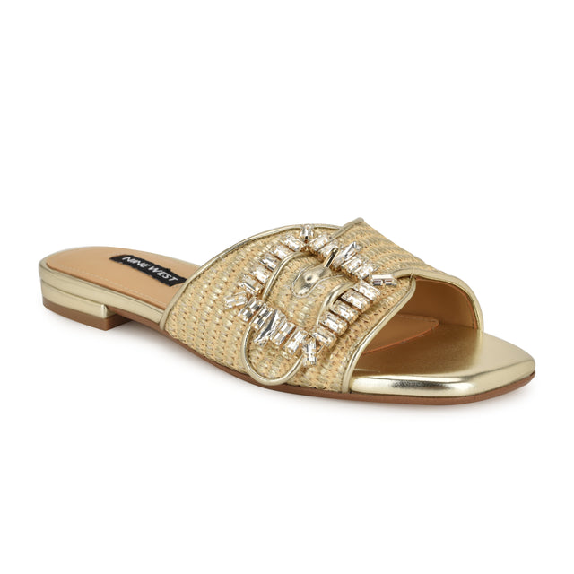Nine West Laniey Flat Slide Sandals