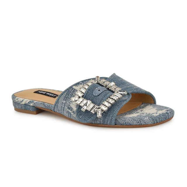 Nine West Laniey Flat Slide Sandals