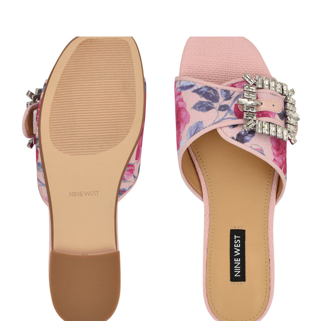 Nine West Laniey Flat Slide Sandals