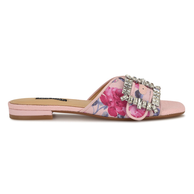 nine west Laniey Flat Slide Sandals
