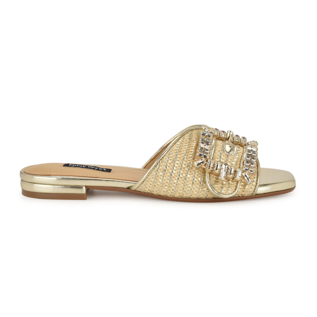 nine west Laniey Flat Slide Sandals