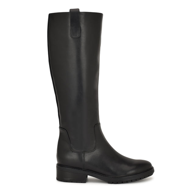 nine west Leigha Wide Calf Lug Sole Boots