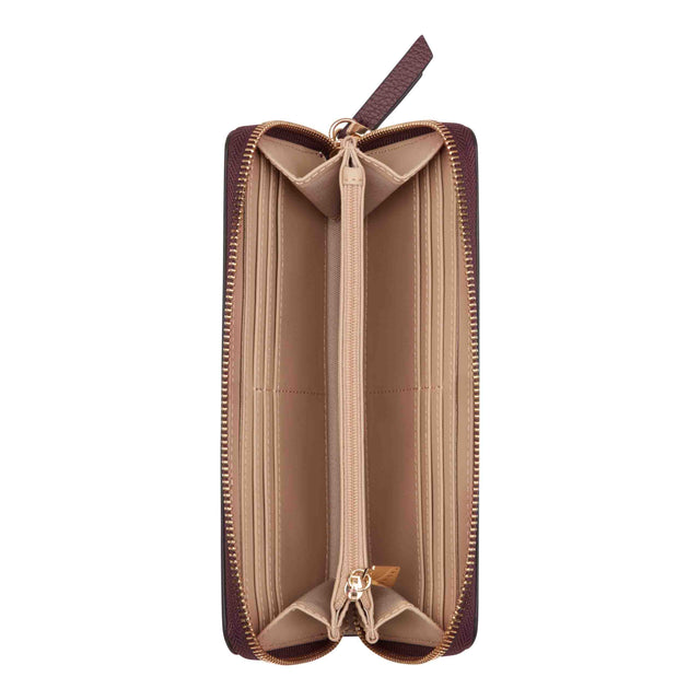 Nine West Lockup 9S Zip Around With Wristlet