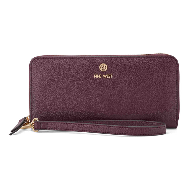 nine west Lockup 9S Zip Around With Wristlet