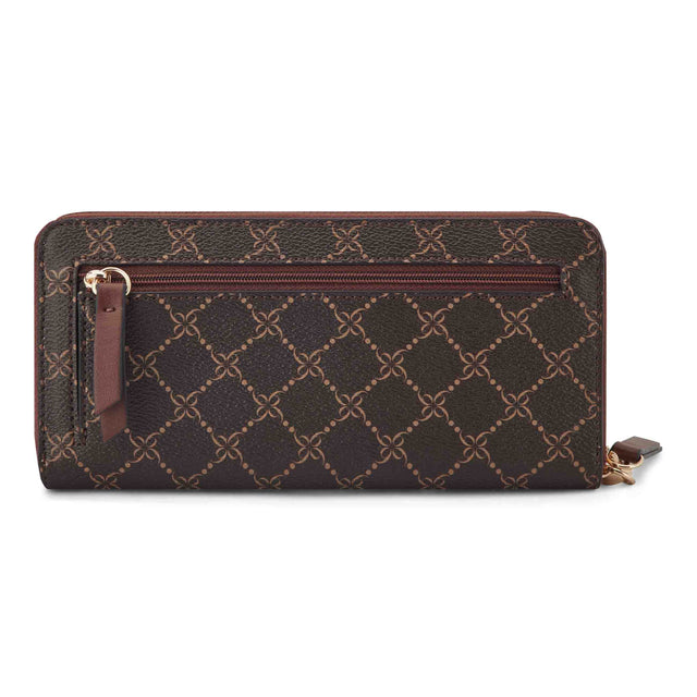 Nine West Lockup 9S Zip Around With Wristlet