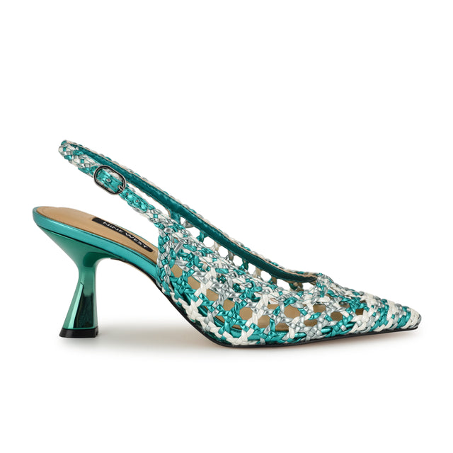 nine west Madalene Woven Slingbacks