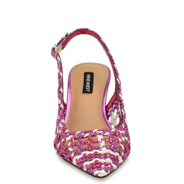 Nine West Madalene Woven Slingbacks