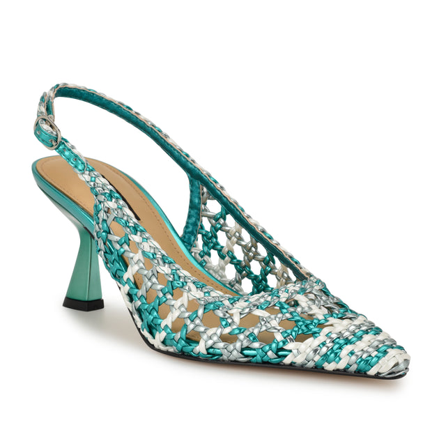 Nine West Madalene Woven Slingbacks