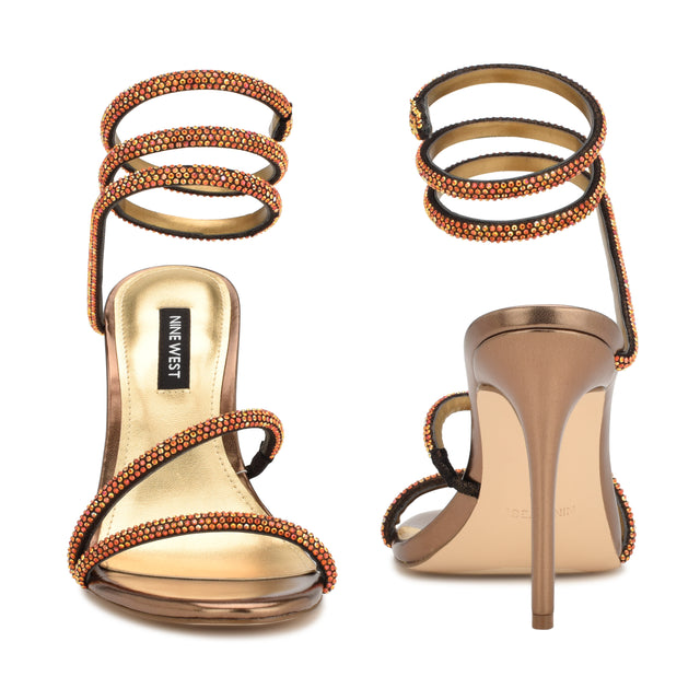 Nine West Maskil Ankle Wrap Heeled Sandals
