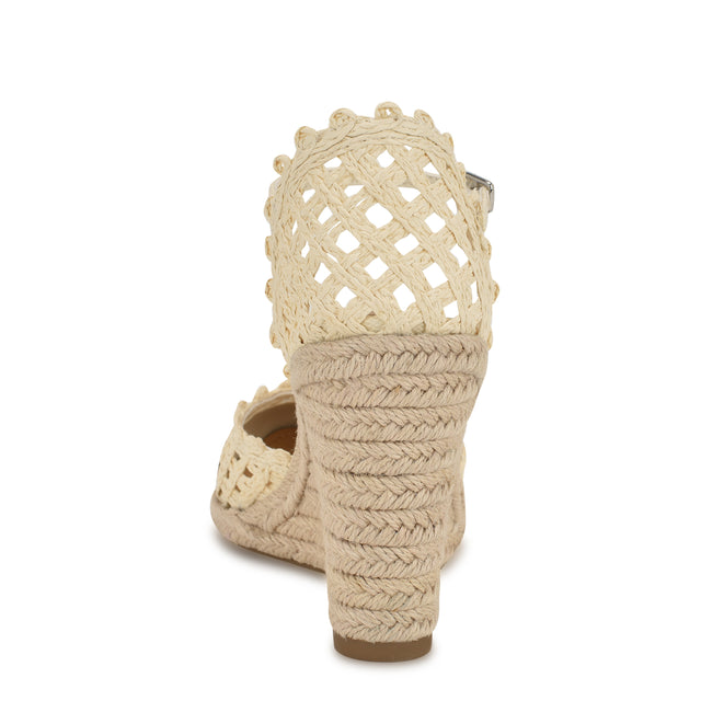 Nine West Mckinly Cap Toe Espadrille Wedges