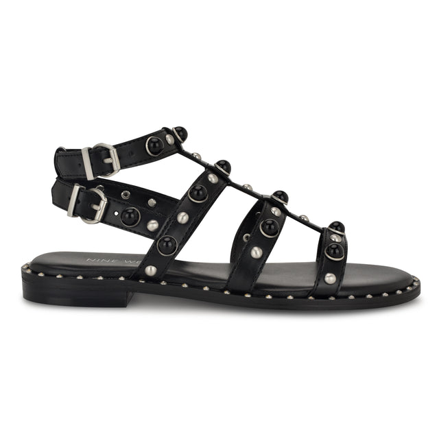 nine west Mindela Studded Gladiator Sandals