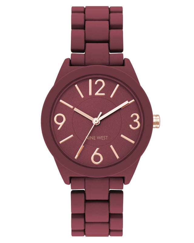 nine west Mini Rubberized Bracelet Watch