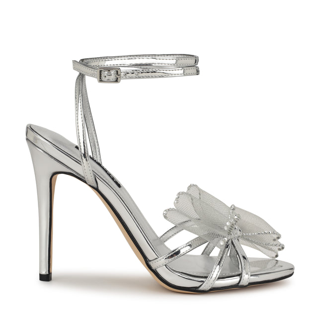 nine west Minky Bow Heeled Sandals