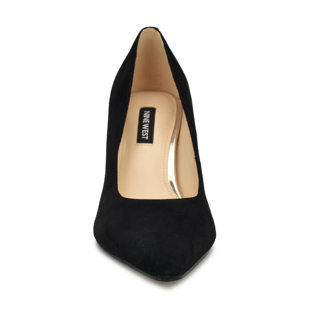 Nine West Monda Leather Block Heel Pumps