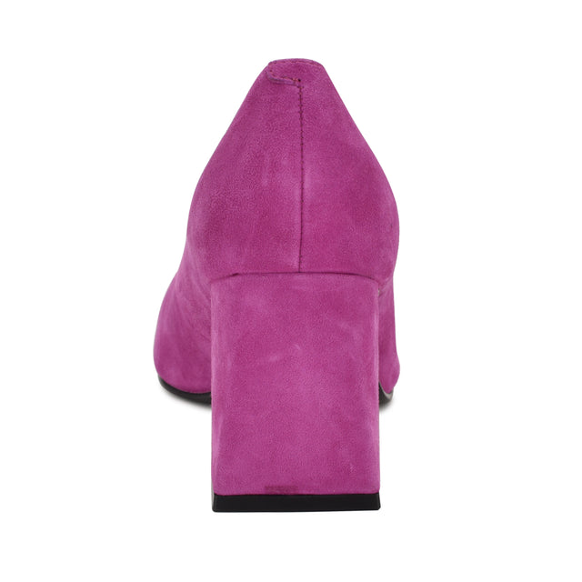 Nine West Monda Leather Block Heel Pumps