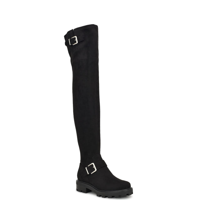 Nine West Nans Lug Sole Over The Knee Boots